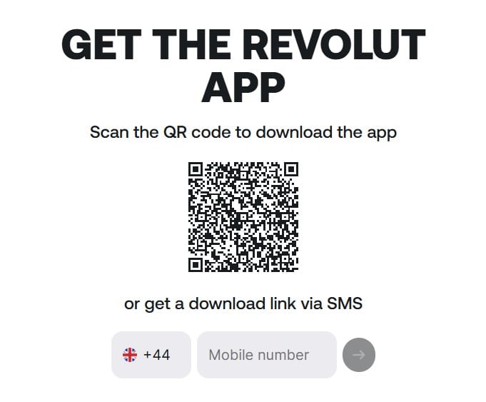 Revolut QR Code bonus-menu.co.uk