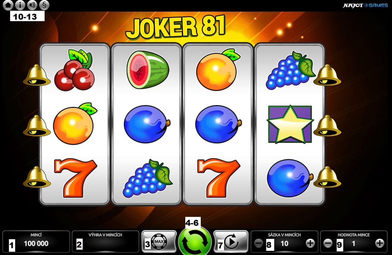 Jak hrát daný automat Joker 81