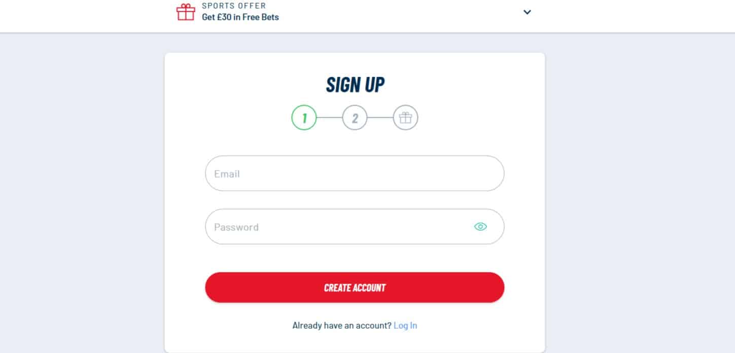 BetUK Sign Up Process