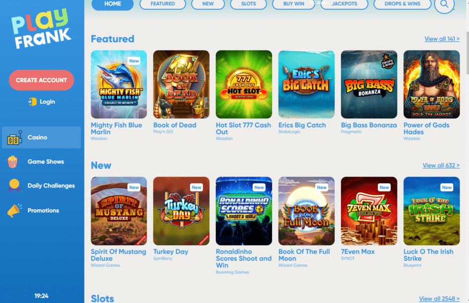 PlayFrank games library