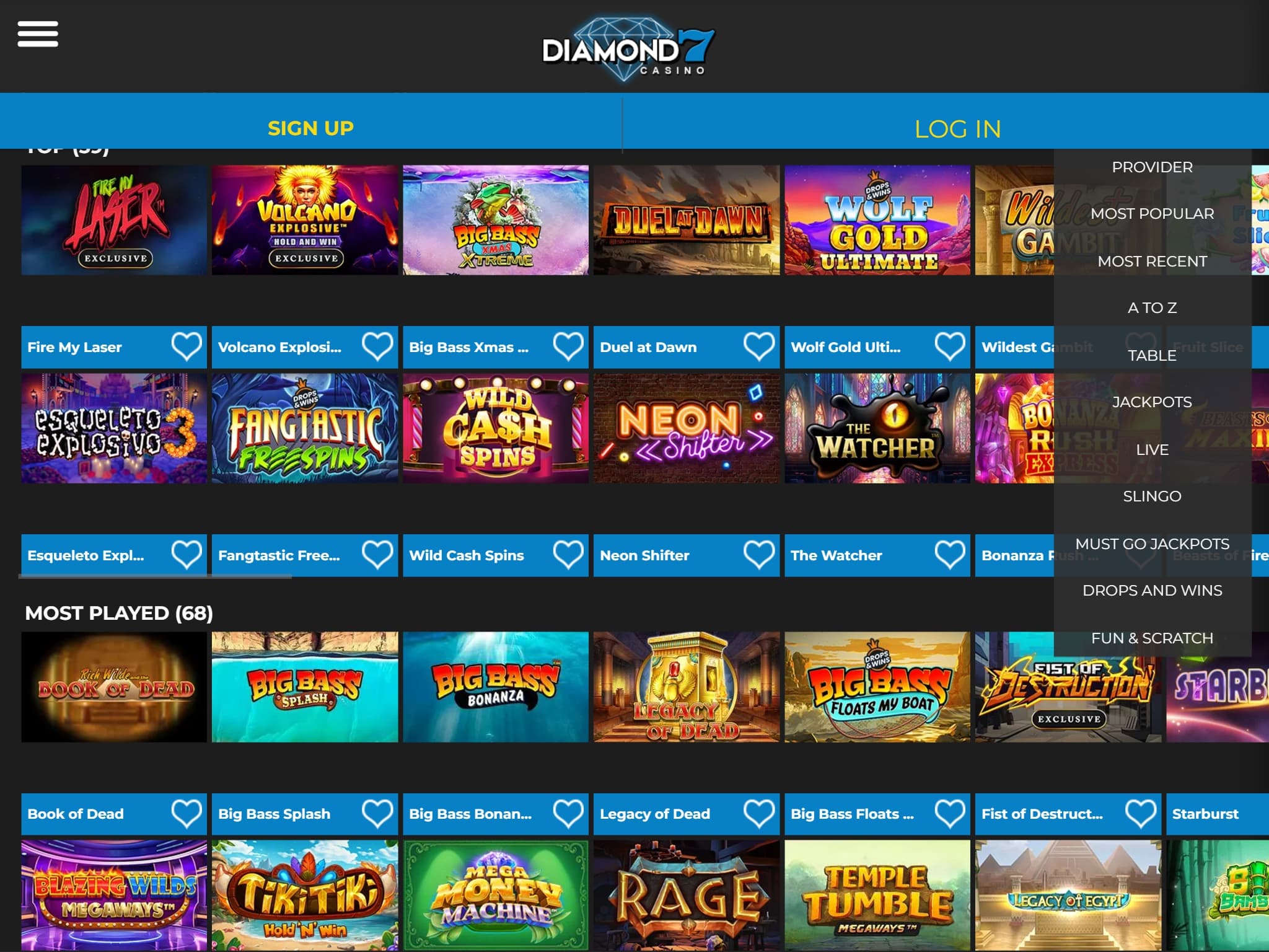 Diamond Casino Website