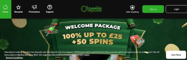 Oreels Casino Screenshot