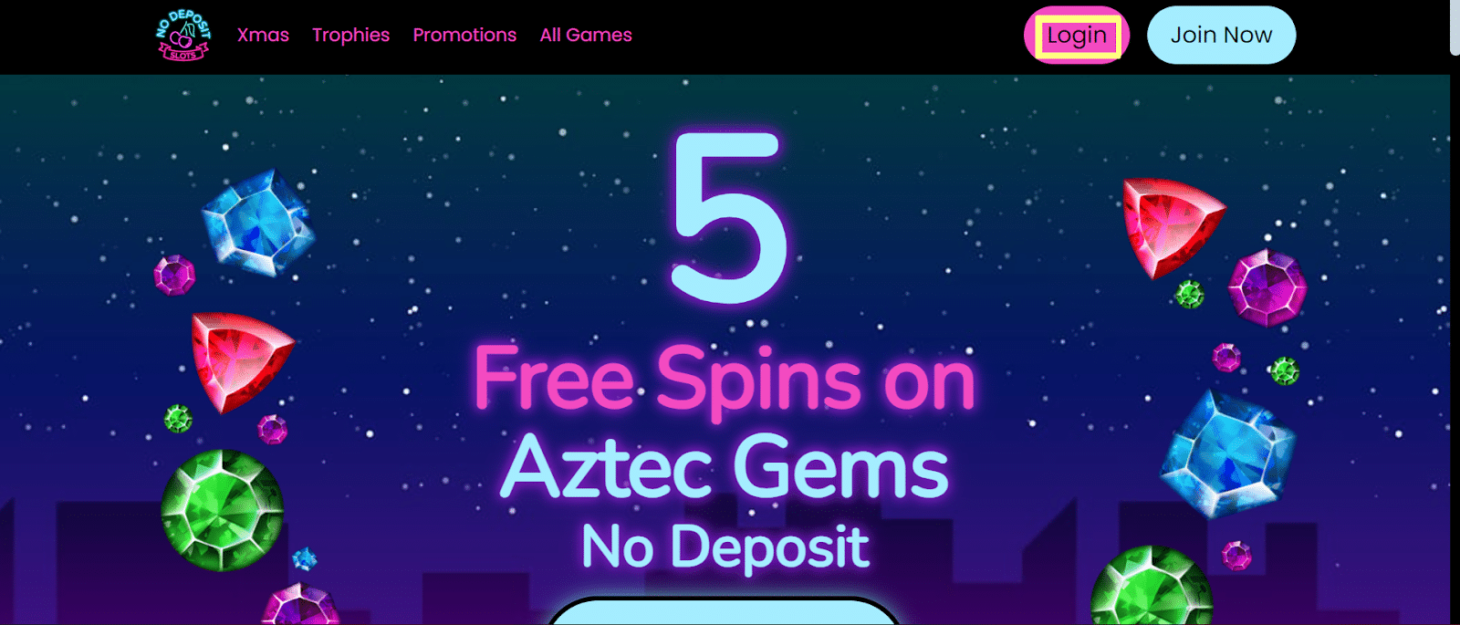 Nodepositslots casino login