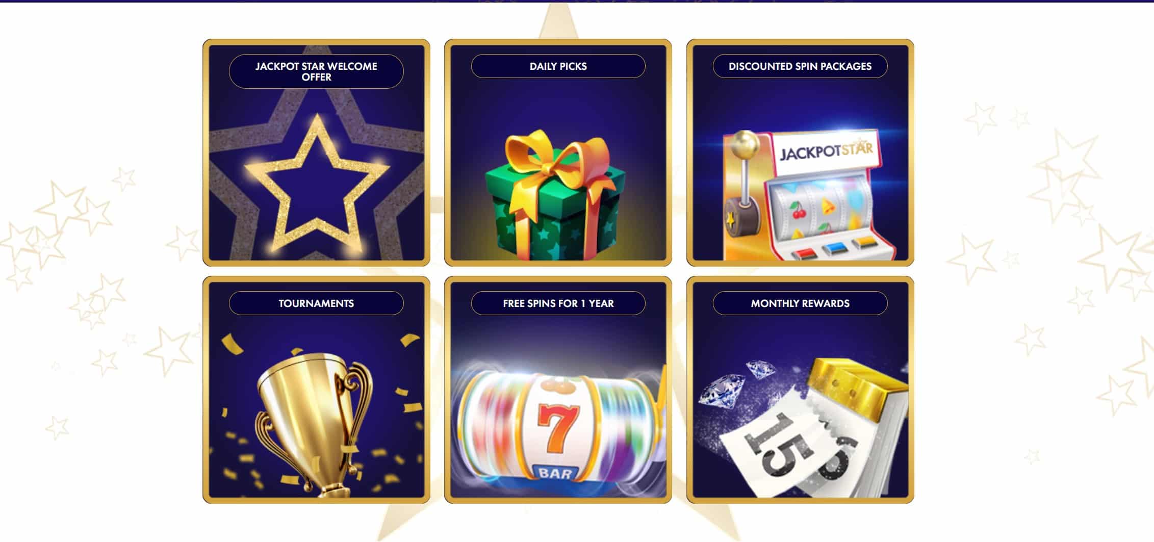 Jackpot Star Casino Bonuses and Promotions