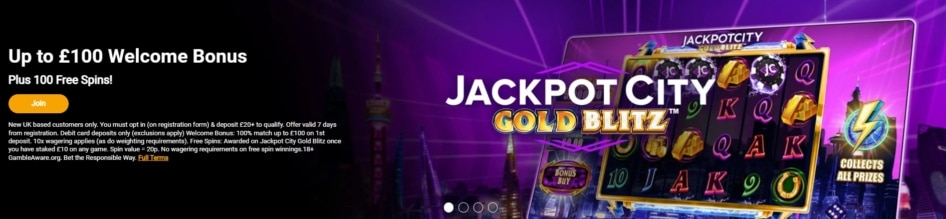 jackpot city welcome bonus