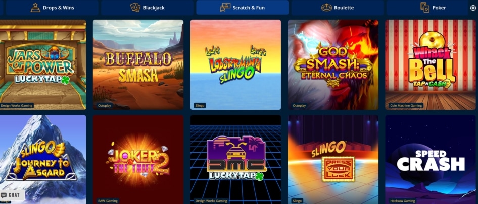 Dream Vegas Casino Scratch Games