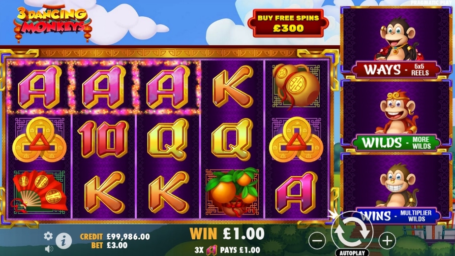 Theme and symbols 3 Dancing Monkeys™