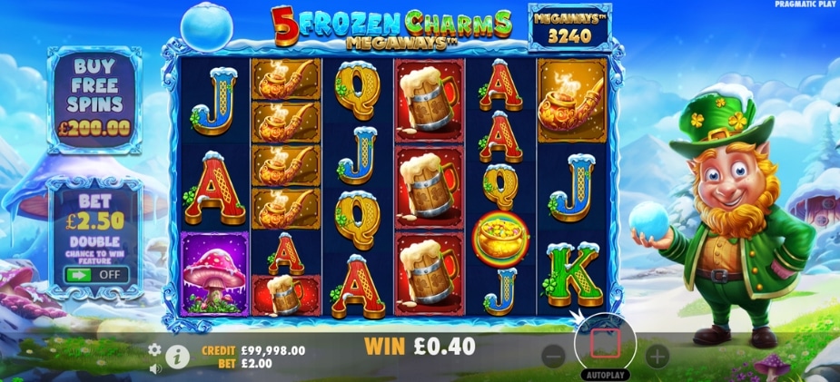 Theme and Symbols 5 Frozen Charms Megaways™