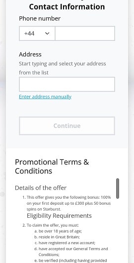 Account Verification at Barz Casino