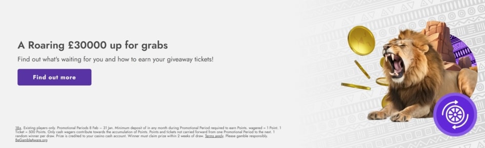 Casimba Casino Giveaway Tickets With Exclusive Prizes of up to £30,000