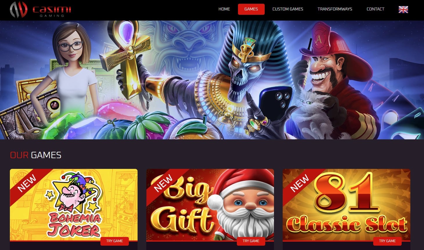 Casimi Slots Homepage