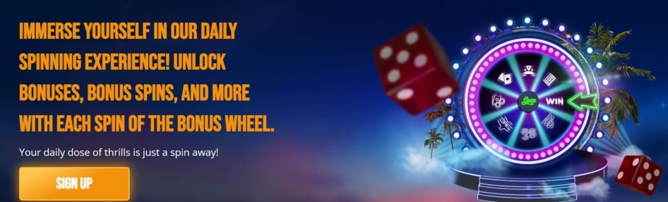 DreamVegas Bonus Wheel