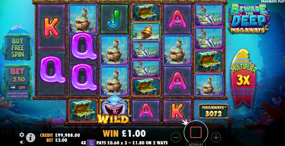Theme and Symbols Beware The Deep Megaways™