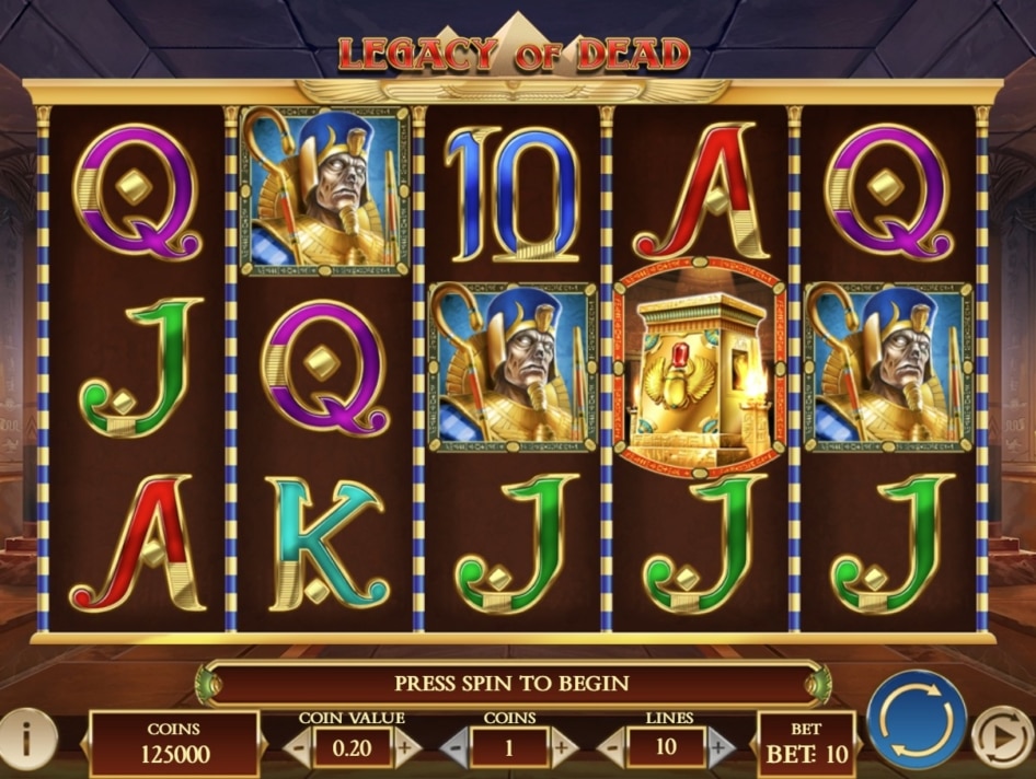 Legacy of Dead by Play'n GO