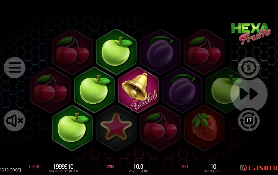 Hexa fruits Casimi Slots Bonusmenu