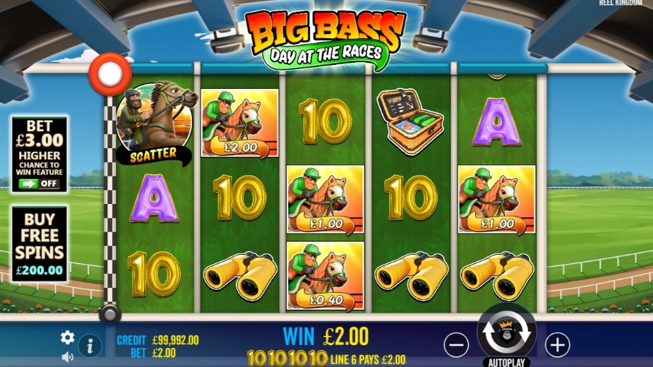 Theme and symbols Big Bass Day at the Races