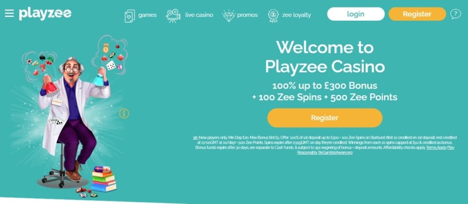 playzee casino homepage