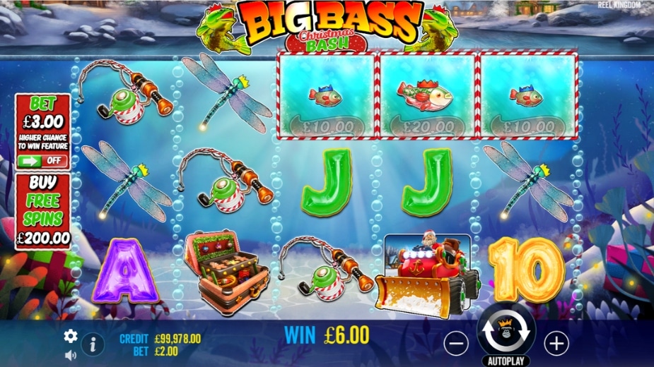 Theme and symbols Big Bass Christmas Bash™