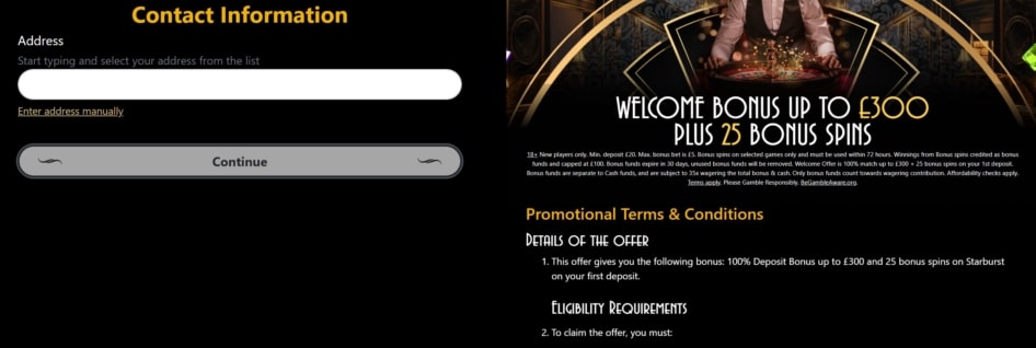 Address Verification at The Grand Ivy Casino