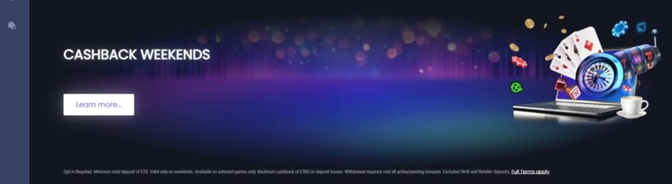 Funky Jackpot Casino Cashback Bonus