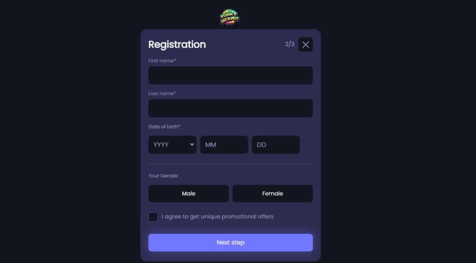 Funky Jackpot Account Verification Details