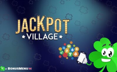 Jackpot Village mobile app interface displayed on a smartphone screen