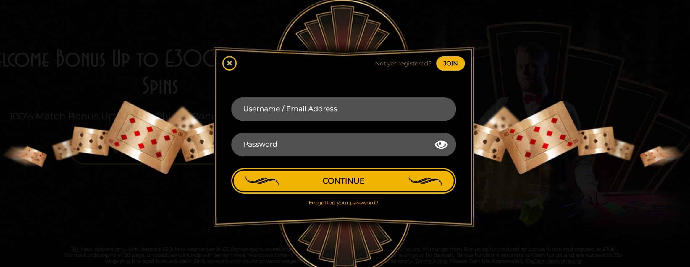 Password and Username Requirements for The Grand Ivy Casino Log-Ins