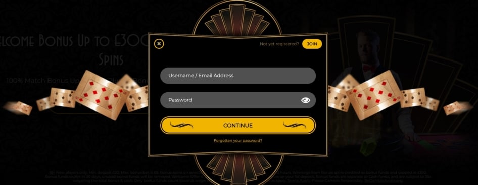 Login Details at the Grand Ivy