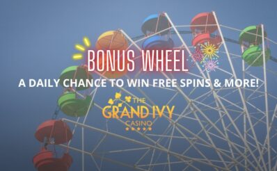 The Grand Ivy Casino Bonus Wheel Promo