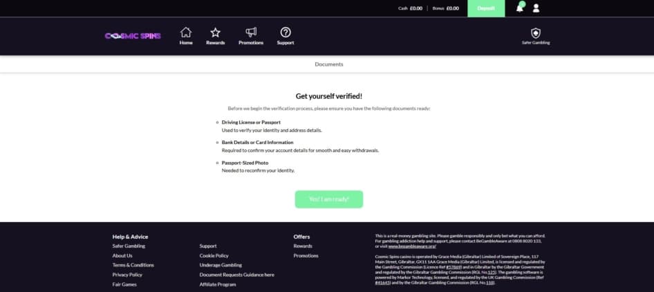 The Cosmic Spins verification page