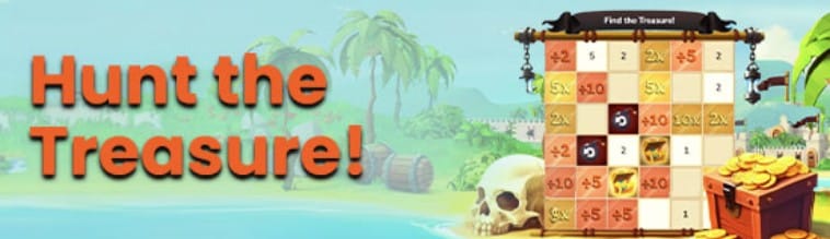 The Online Casino Hunt the Treasure Promo