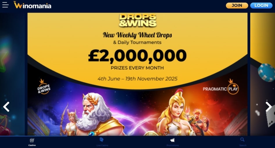 Winomania Weekly Wheel Drops