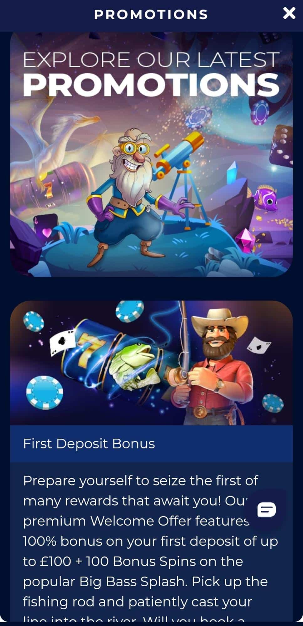 Winomania Mobile Casino Bonuses