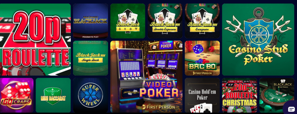 Winomania Casino Table Games