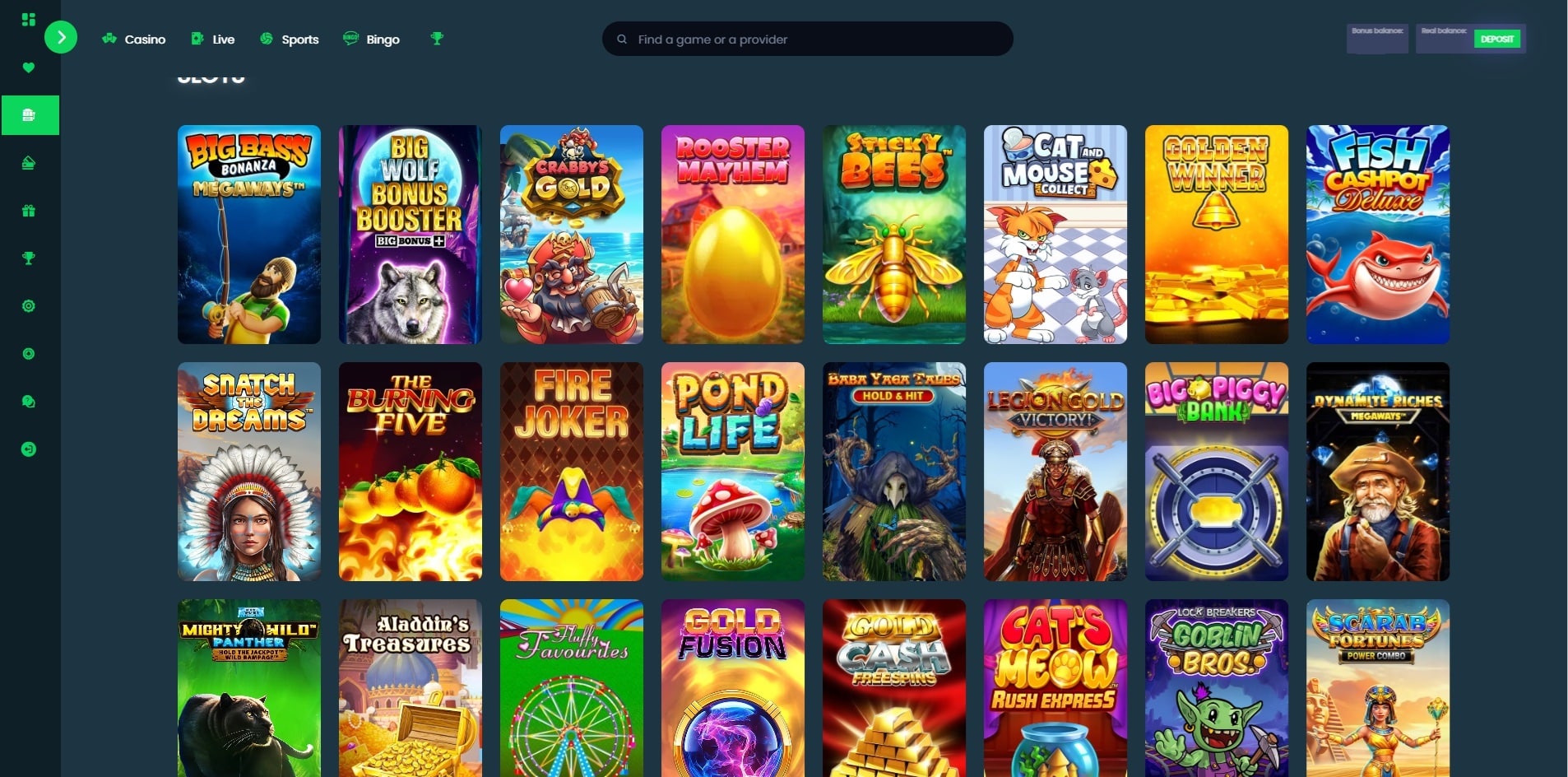 Slots at The Online Casino