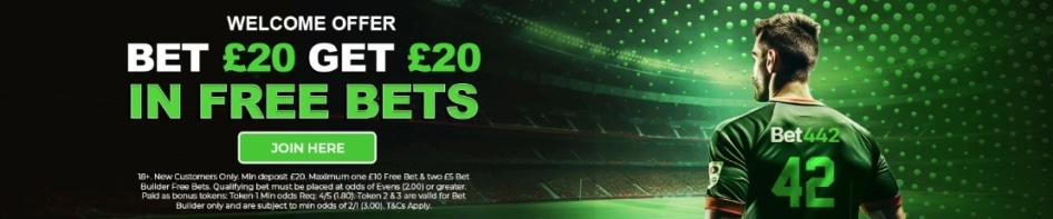 Bet442 Welcome bonus
