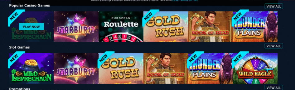 winissimo Casino Games