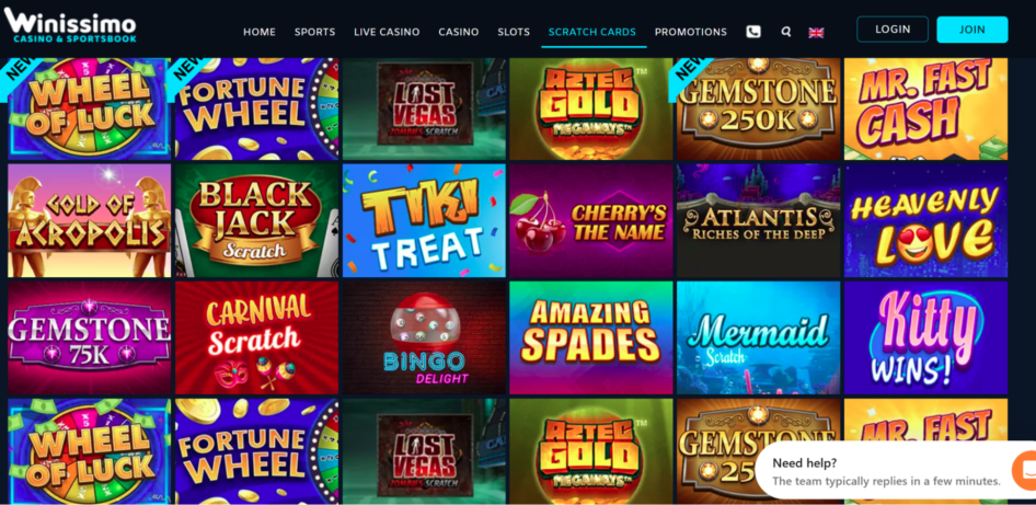 Winissimo other games