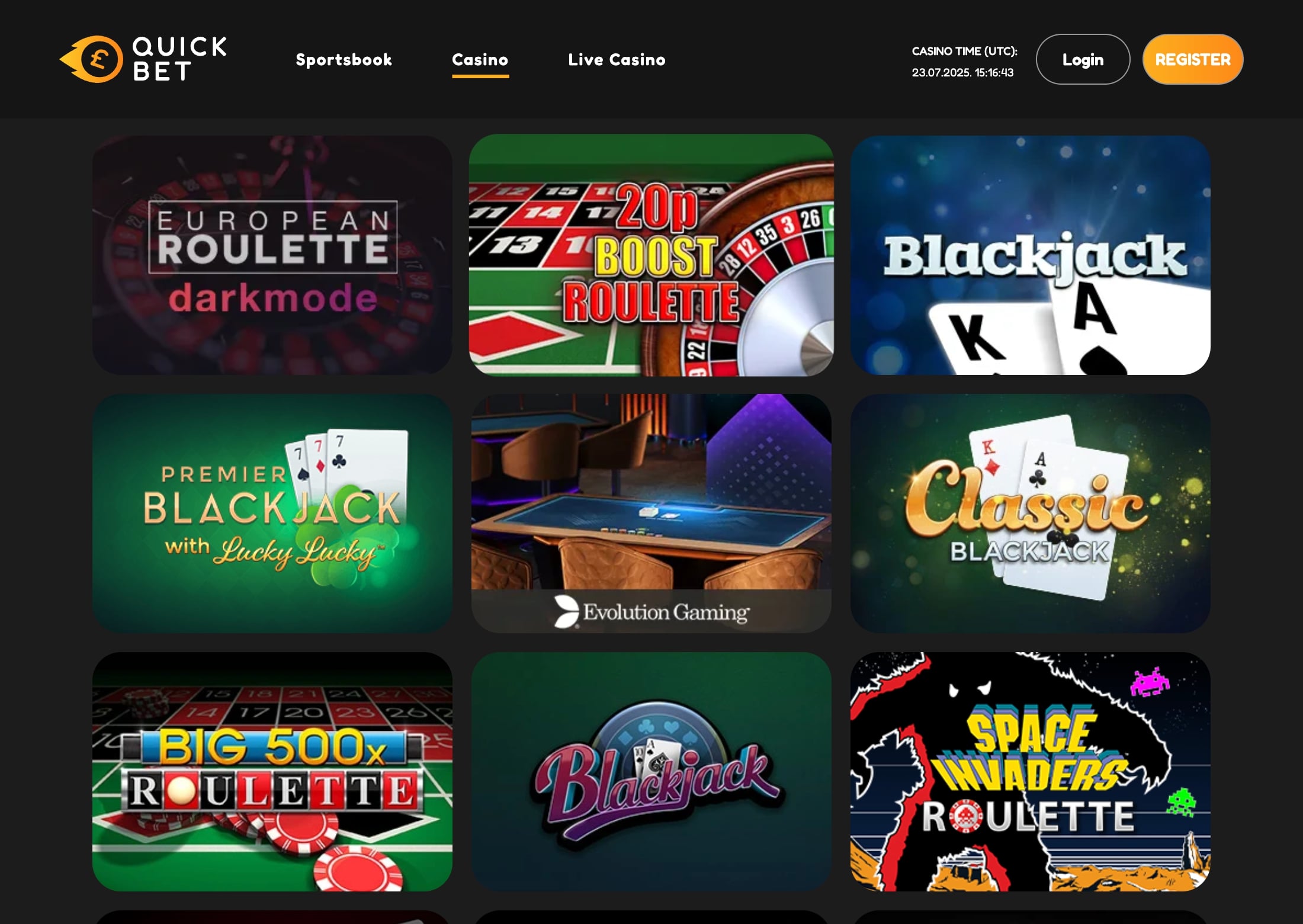 Quickbet Casino Tables