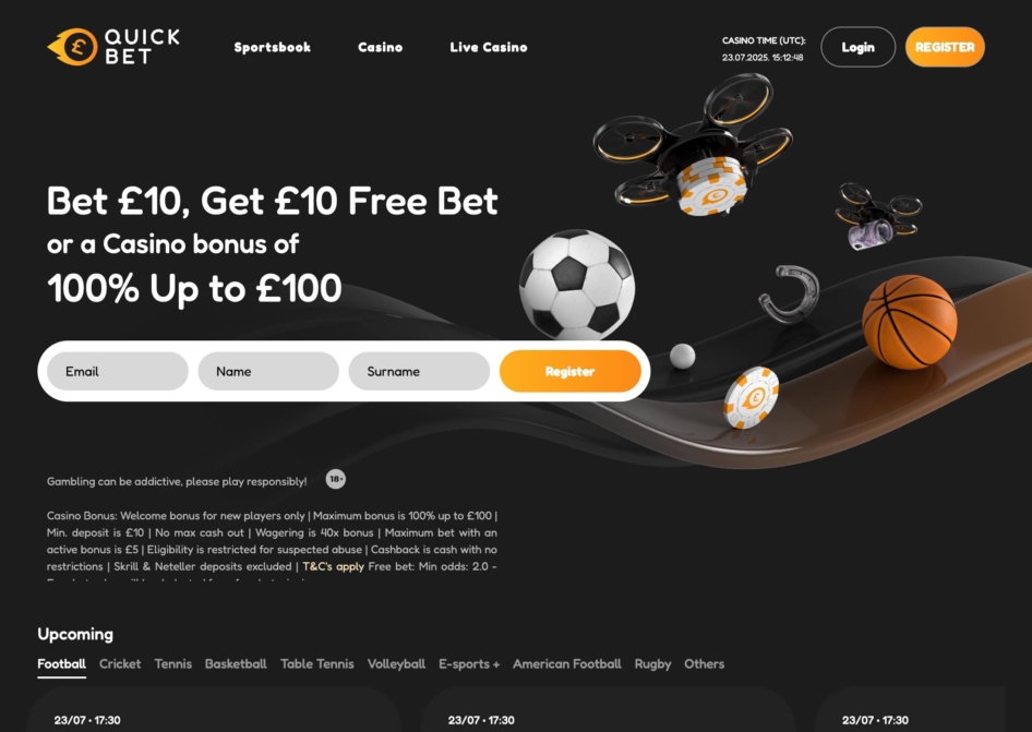 Quickbet Casino Free Sports Bet Welcome Bonus