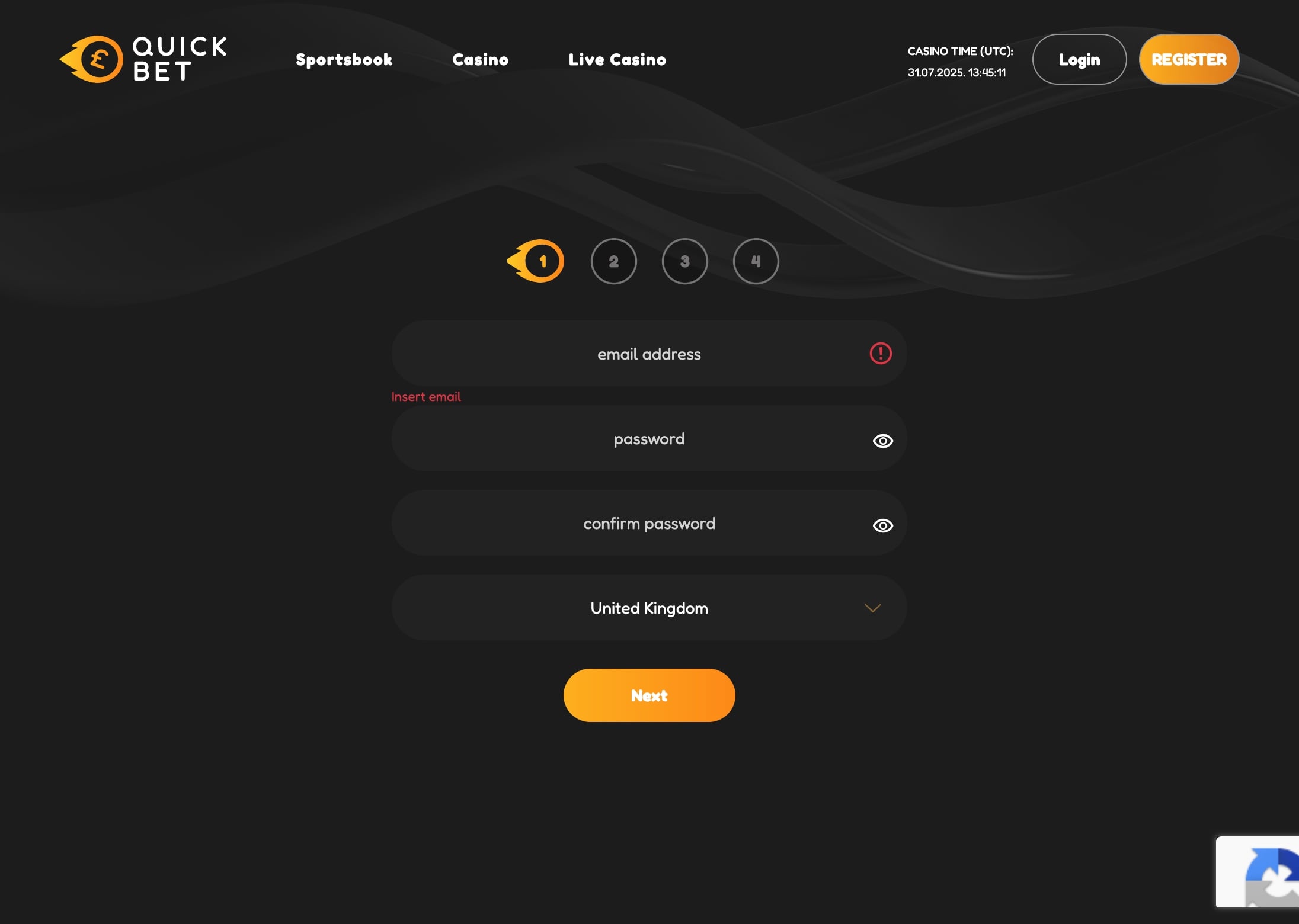 Quickbet Casino Sign Up
