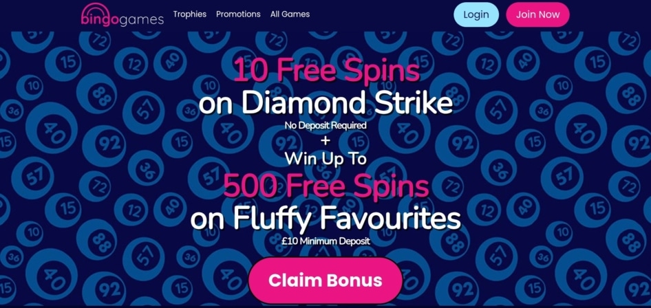 Bingo Games Welcome Bonus Banner