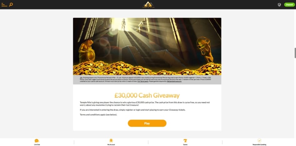 The Temple Nile £30,000 giveaway