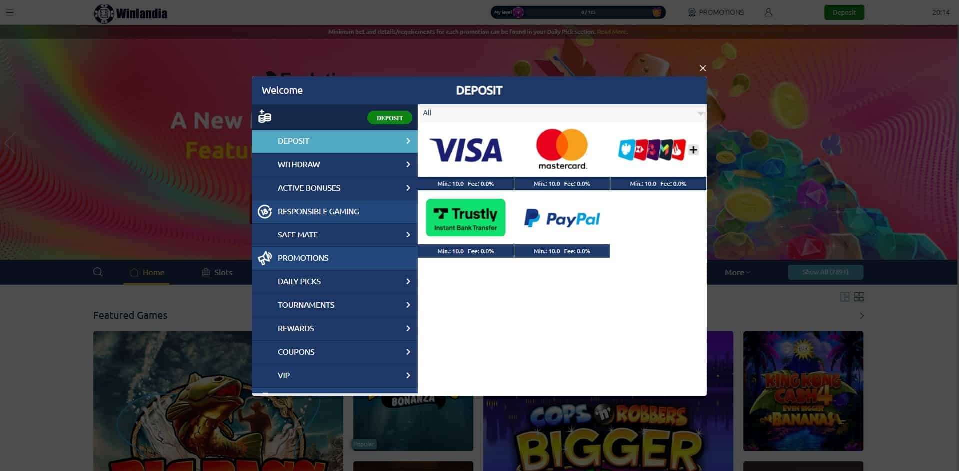 Winlandia deposit page