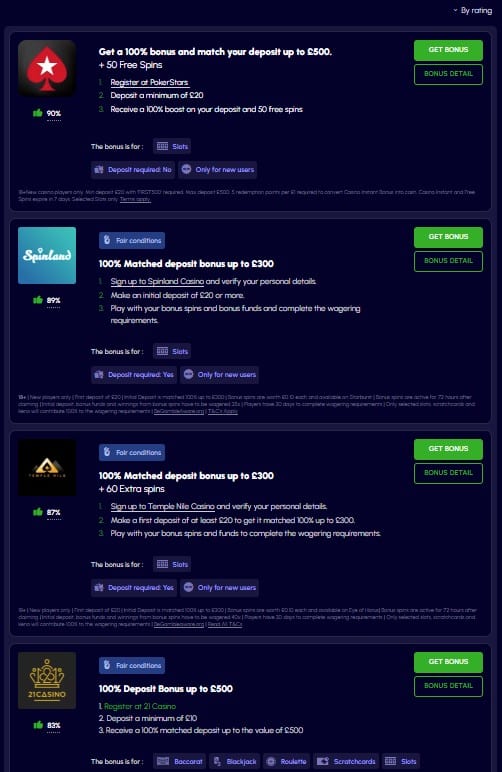 Bonus-menu.co.uk