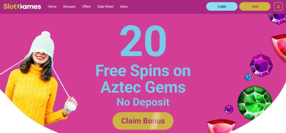 Slot Games Welcome Bonus Page