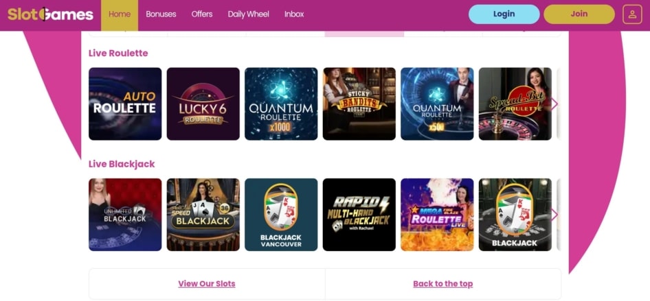 Slot Games Casino