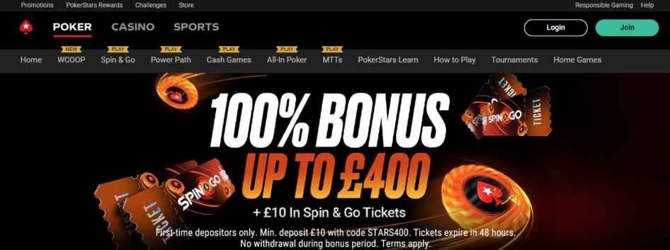 Welcome Bonus Stars400