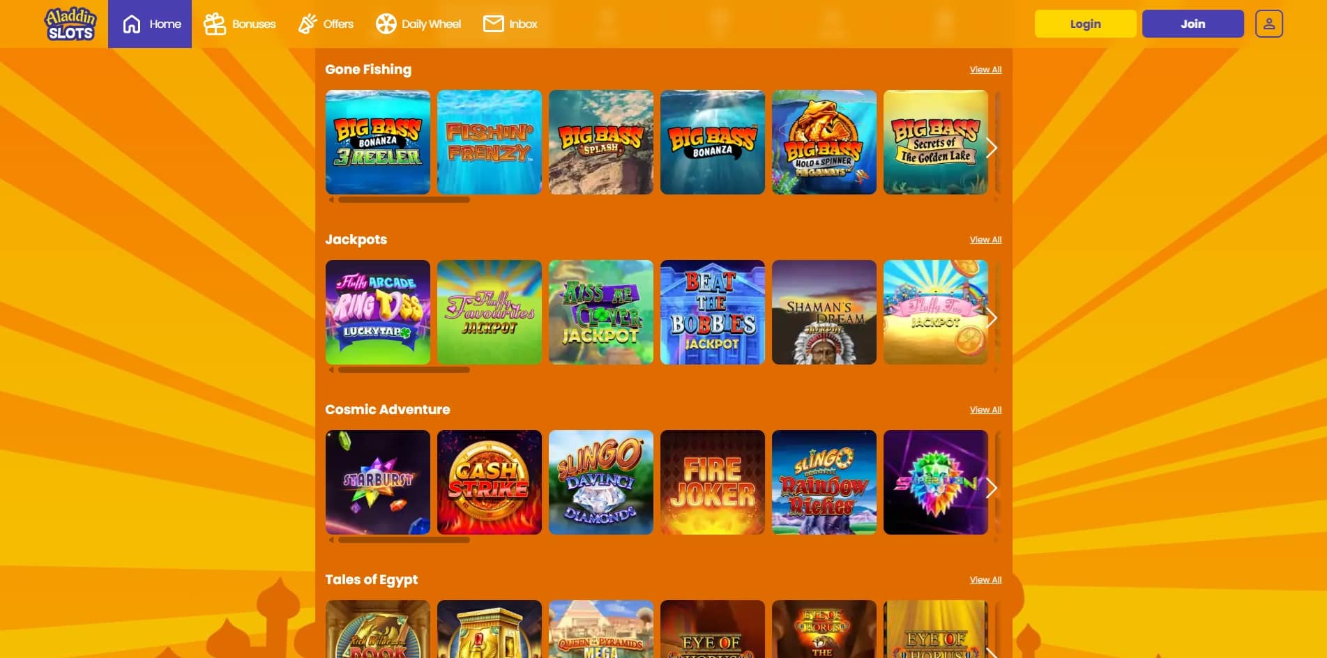 Slots at Aladdin Slots