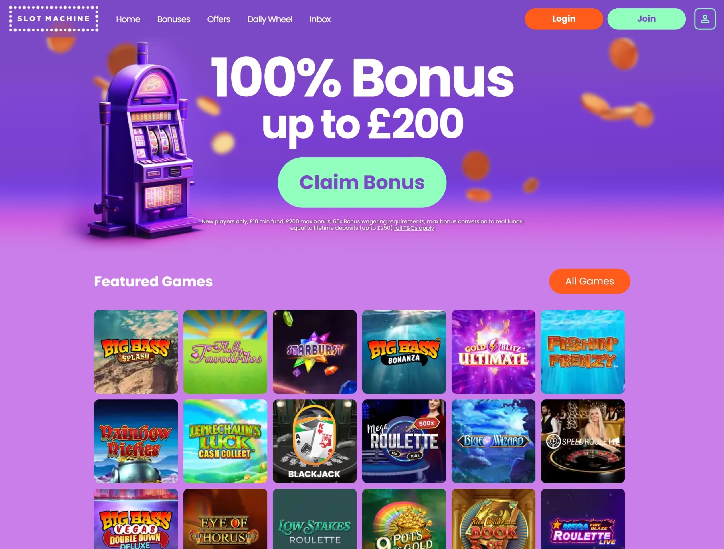 Slot Machine Casino Review UK 2025